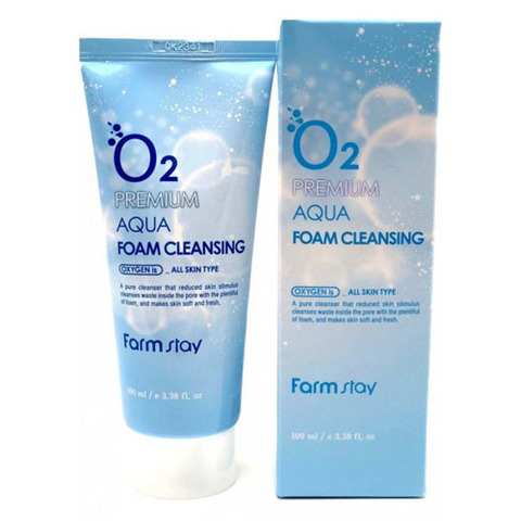 Farmstay O2 Premium Aqua Foam Cleansing - Очищающая пенка с кислородом