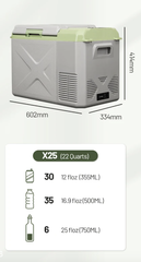 Компрессорный автохолодильник Alpicool X25 (12V/24V, 25л)