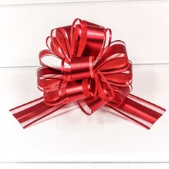 
          Бант Для Упаковки Подарка Ажурный 3 Х 3 См (Красный)