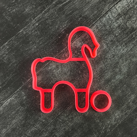 Лошадка 3D на колесах №2