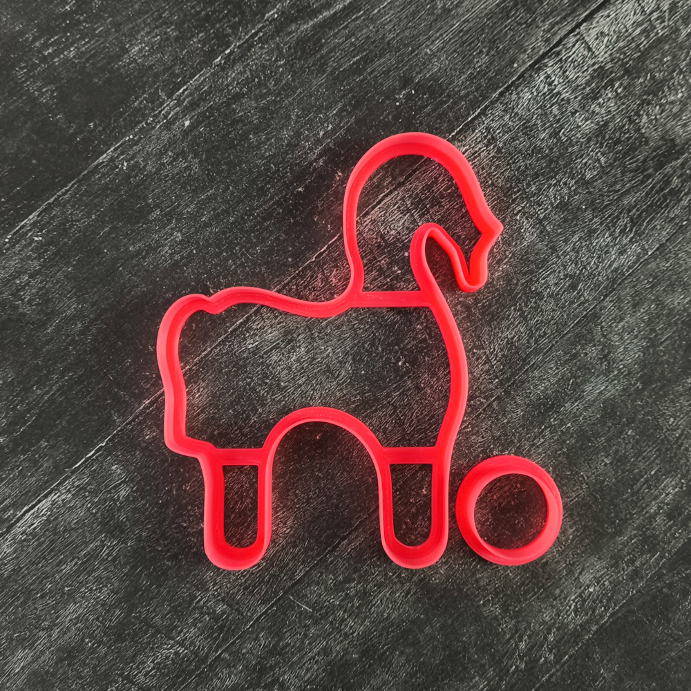 Лошадка 3D на колесах №2