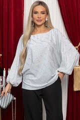 Блуза Путь к сердцу (серебро) Б14855-30М LT Collection