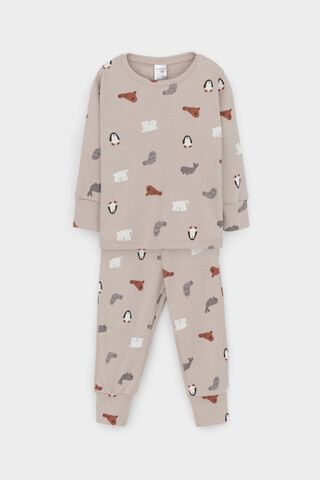 пижама  для мальчика  К 1552/северные зверята на бежевом