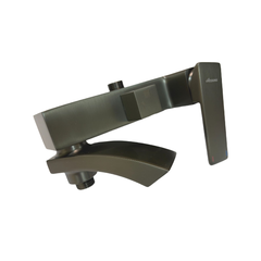 Душевая система со смесителем и тропическим душем Accoona A83124ST оружейная сталь