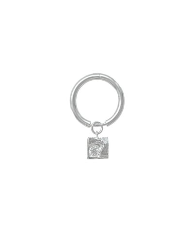 Моносерьга MONO WHITE CIRCLE