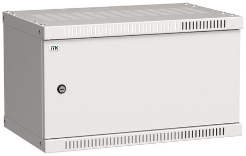 ITK Шкаф LINEA WE 6U 550x350мм дверь металл серый