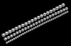 Силиконовый молд Бусы 3 ряда