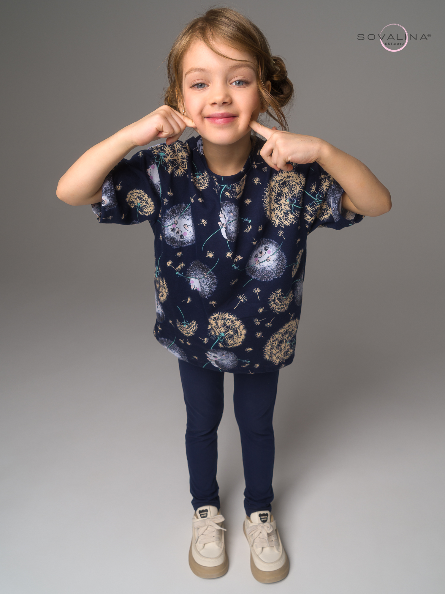 Костюм Мун ежик с одуванчиком-индиго