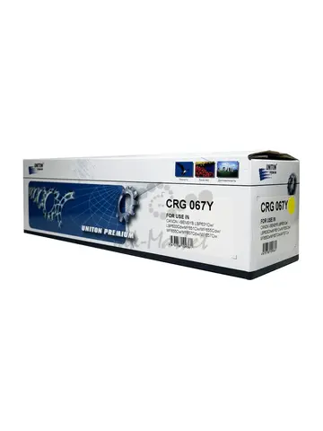 Картридж UNITON Premium Cartridge 067Y желтый для CANON LBP-631, LBP-633, MF651, MF655, MF657 (1,25K)