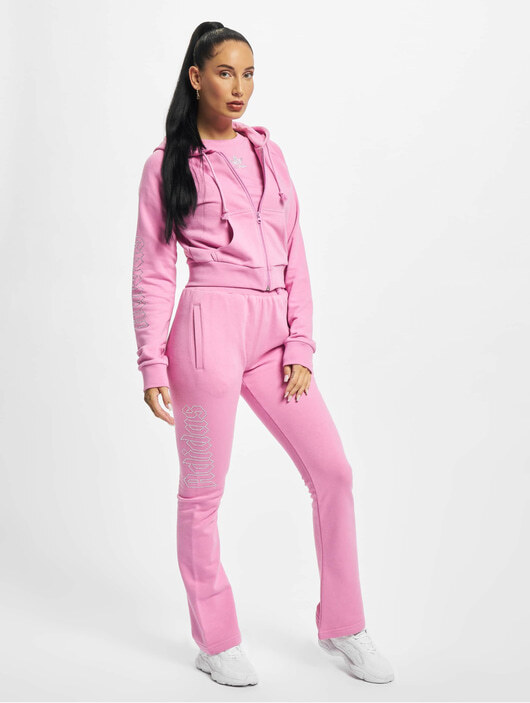 Розовый спортивный костюм женский Adidas Originals Cropped
