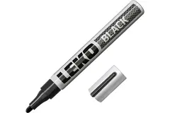 Маркер LEKON Standart с нитроэмалью 4мм, черный, 011804