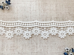 Кружево плетеное, ш. 6 см, белый