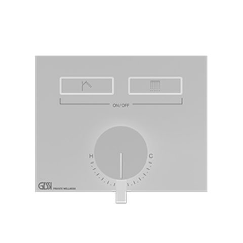 Gessi Hi-Fi Смеситель для душа, с включением до 2 источников одновременно (внешняя часть), цвет: White CN 63079#279