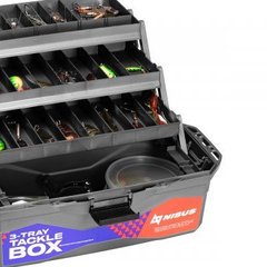 Ящик для снастей Nisus Tackle Box трехполочный красный N-TB-3-R