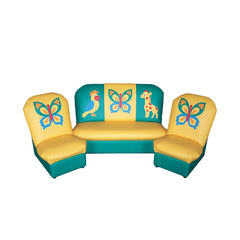 Комплект мягкой игровой мебели «Аппликация» Сафари