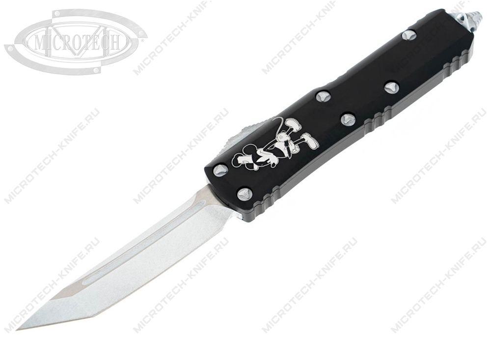 Нож Microtech UTX-85 233-1SB Steamboat Willie Mickey Mouse