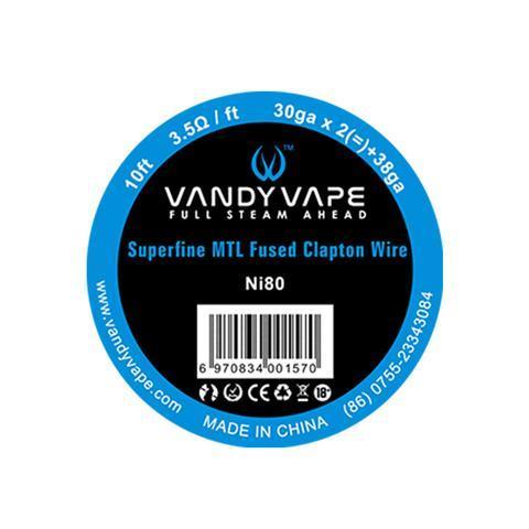 Нихром VandyVape Superfine MTL Clapton Wire 30GA*2+38GA 3м