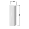 Duravit Happy D.2 Plus Декоратиный топ 403x364x16мм для шкафа # HP1260, HP1261, цвет: Графит суперматовый HP030008080