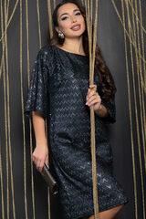 Платье Елена (черный блеск) П11918 LT Collection