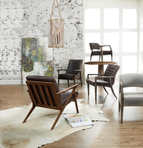 Hooker Furniture Living Room Wylie Exposed Wood Chair