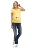 Футболка для беременных 06984 желтый