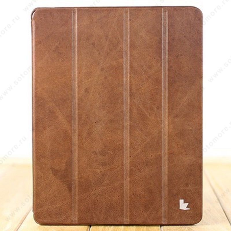 Чехол-книжка Jisoncase PREMIUM для Apple iPad 4/ 3/ 2 коричневый JS-IPD-06C