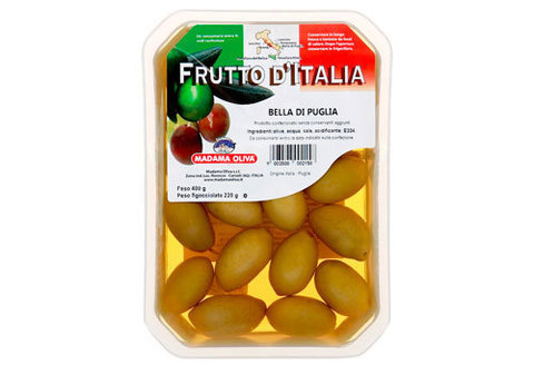 Оливки гигантские Bella Di Puglia, 400г