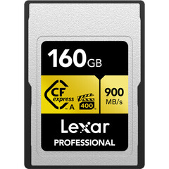 Карта памяти Lexar 160GB Pro CFexpress Type A Card GOLD 900/800