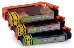Картридж струйный Cactus CS-CD972, 3, 4 №920XL голубой, желтый, пурпурный набор (43.8мл) для HP DJ 6000, 6500, 7000, 7500