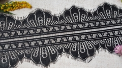 Французское кружево, ш. 16 см, чёрный