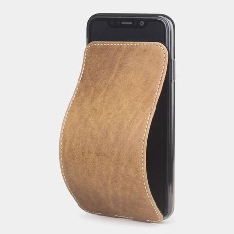 Чехол для iPhone Xs Max из натуральной кожи теленка, цвета винтаж