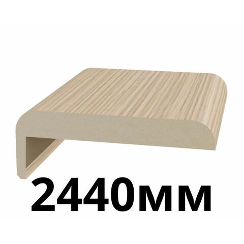 Наличник телескопический 75х10х2440мм экошпон Дуб беленый