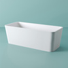 ACW004 05 bi matt Artceram SQUARE Ванна отдельностоящая, 180х80хh60см, с переливом и слив.крышкой, Livingtec  (с сифоном ACA062), цвет: белый матовый