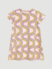 Платье трапеция Mjölk Радуга, с коротким рукавом