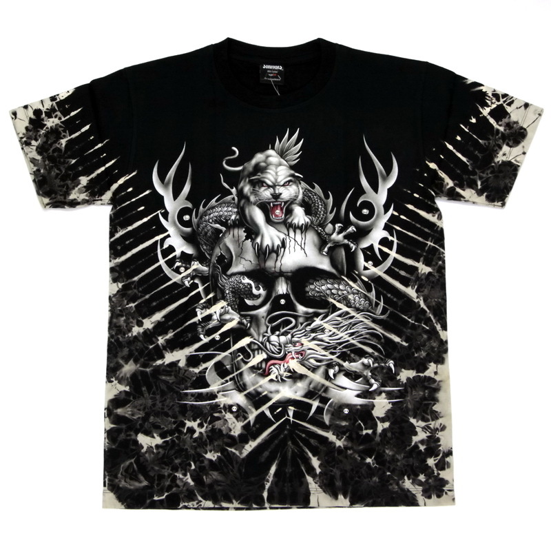 Футболка Тигр дракон череп – купить по выгодной цене в Москве | Рок ...