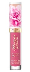 EVELINE Блеск для губ кремовый Flower Garden тон 03 с гиалуроновой кислотой, коллагеном, маслом Ши