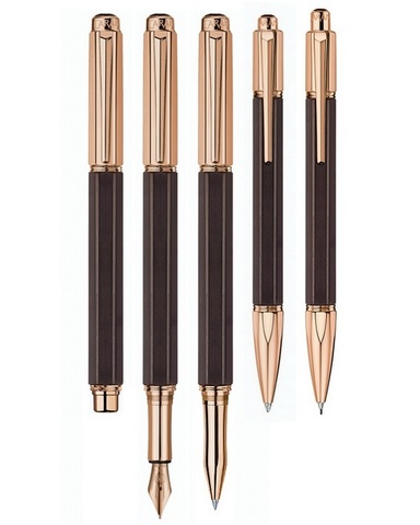 Ручка шариковая Caran d’Ache Varius Ebony PGT (4480.142)