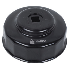 МАСТАК (103-44076L) Съемник масляных фильтров, 76 мм, 12 граней, торцевой