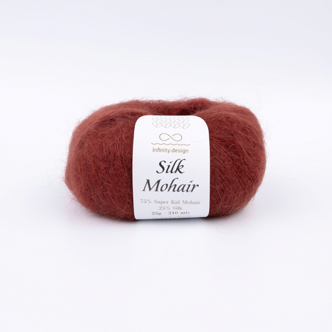 Пряжа Infinity Silk Mohair 3355 кирпичный