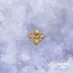 Heraldic Lily Mini Crystal PVD Yellow-