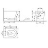TOTO RP CW552RY#XW Унитаз подвесной 540*380*335 мм, без сиденья ,цвет: белый (модификация 2022 - новый тип монтажа!)