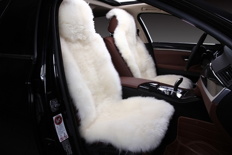 Накидка на пер.сидение 1шт, Цельная шкура (Овчина) Длинный ворс (Австралия)