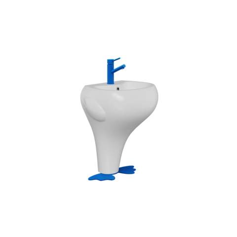 Creavit DC052-00CB00E-MA00 CREAVIT DUCKY Раковина напольная детская СИНИЙ DC052.00000B