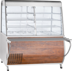 Прилавок-витрина Abat ПВВ(Н)-70Т-С-01-НШ кашир.