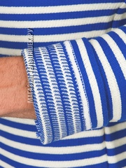 Купить тельняшку Водолаз - Магазин тельняшек.ру 8-800-700-93-18ВОДОЛАЗ Тельняшка зимняя двойной вязки полушерстяная (васильковая полоса) в Магазине тельняшек