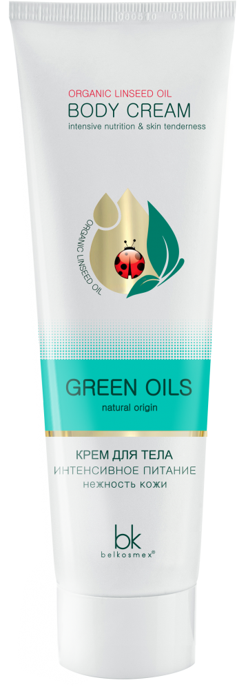 BelKosmex Green Oils Крем для тела интенсивное питание нежность кожи 100г