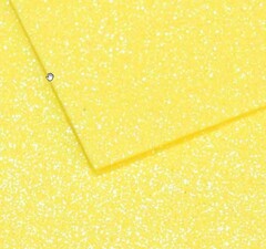 Фоамиран мерцающий. Лимонный. Толщина 1,5мм. Лист 60х70см.