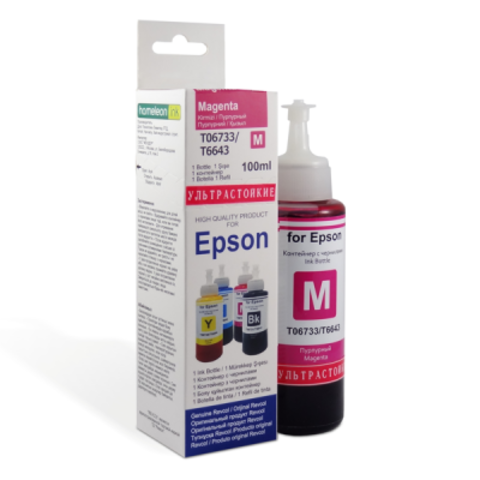 Чернила Epson, Revcol, серия L, EV ультра-стойкие, оригинальная упаковка, Magenta, Dye, 100 мл.