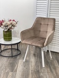 фото 1 Стул MAVERICK 360 град. поворот. BLUVEL-40 BEIGE/ белый каркас, М-City на profcook.ru