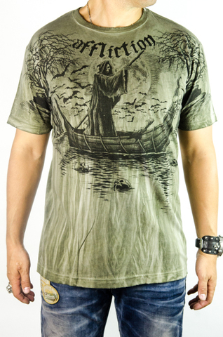 Affliction | Футболка мужская River Styx Tee A295 перед